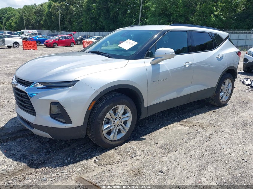 Vin: 3gnkbcr43ns123518, lot: 45708449, chevrolet blazer fwd 2lt 20222