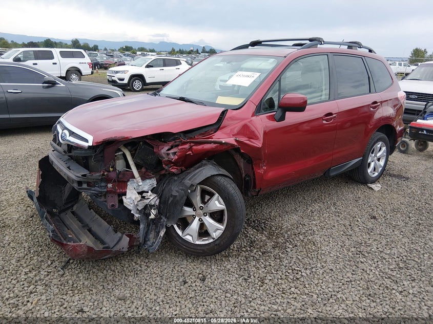 Vin: jf2sjadc3eh459582, lot: 45708556, subaru forester 2.5i premium 20142