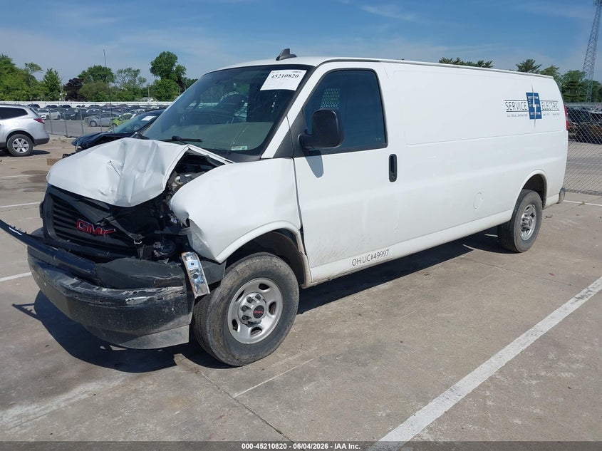 Vin: 1gtz7hfp4p1104159, lot: 45708561, gmc savana cargo rwd 3500 extended wheelbase work van 20232