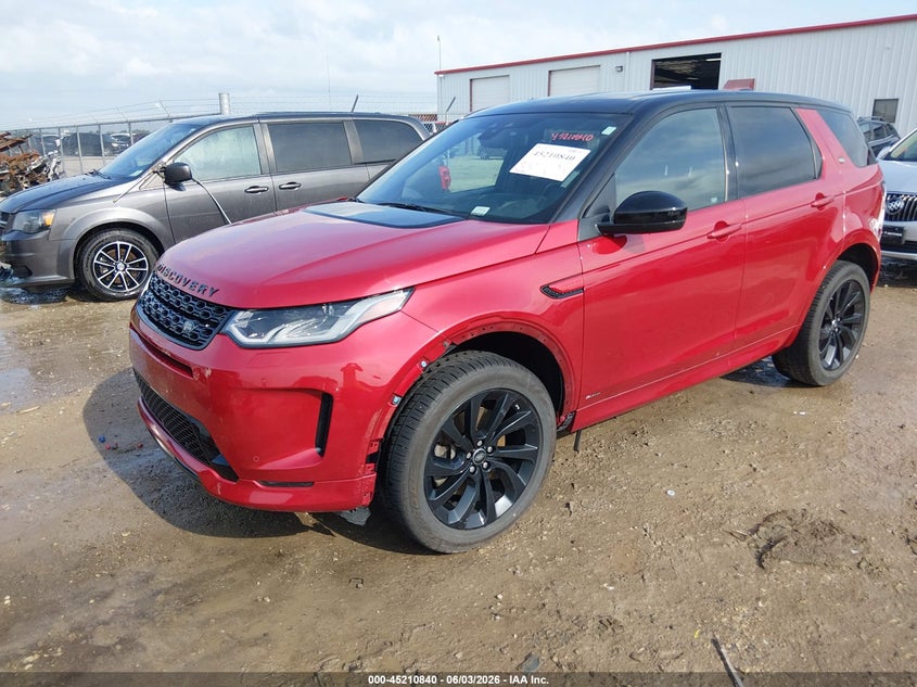 Vin: salcl2fx9lh849742, lot: 45708581, land rover discovery sport r-dynamic se 20202