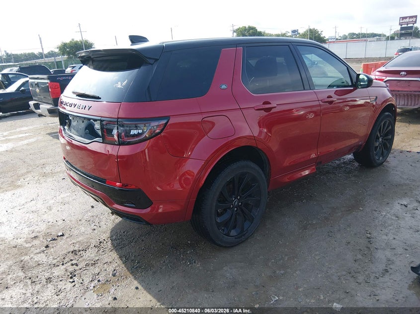 Vin: salcl2fx9lh849742, lot: 45708581, land rover discovery sport r-dynamic se 20204