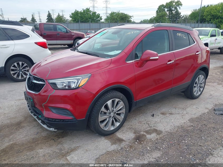 Vin: kl4cjasb3kb701194, lot: 45708613, buick encore fwd preferred 20192