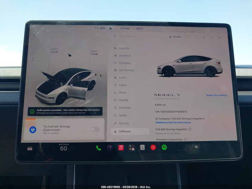 2026 TESLA MODEL Y auction photo 7