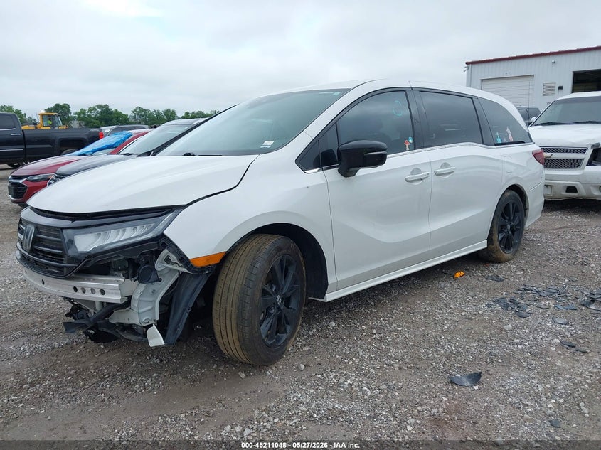 Vin: 5fnrl6h74pb047210, lot: 45708790, honda odyssey sport 20232