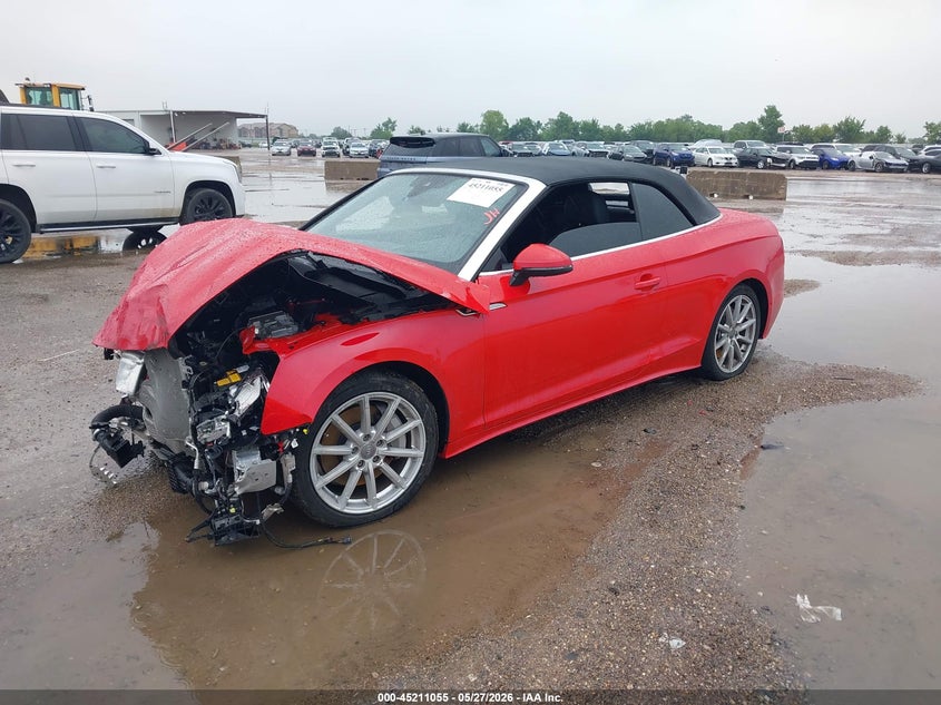 Vin: wau5agf50rn009390, lot: 45708796, audi a5 cabriolet prestige 45 tfsi s line quattro s tronic 20242