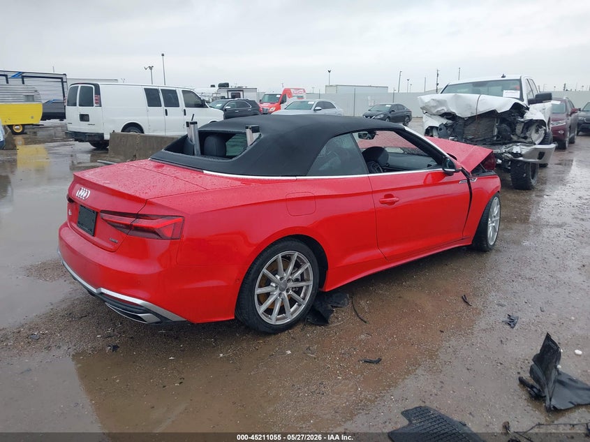 Vin: wau5agf50rn009390, lot: 45708796, audi a5 cabriolet prestige 45 tfsi s line quattro s tronic 20244