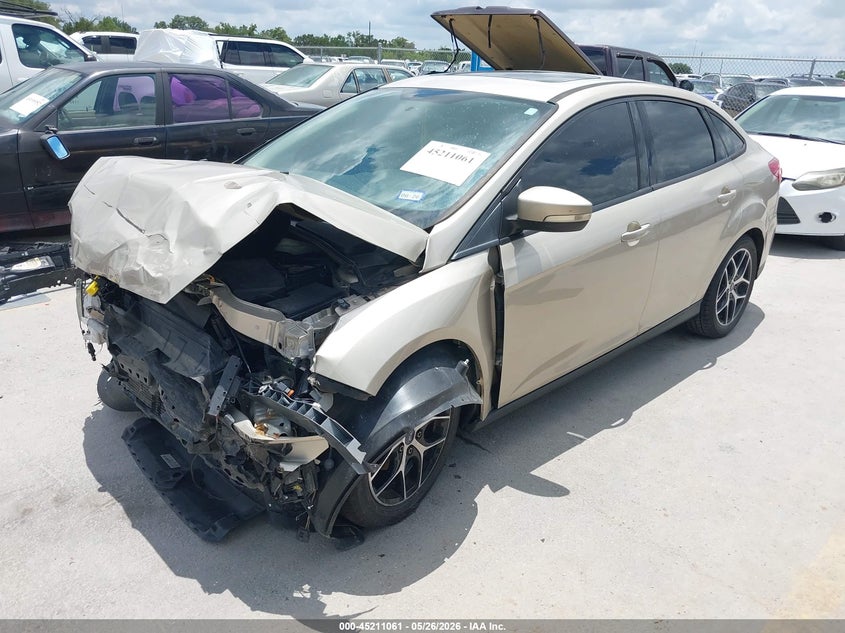 Vin: 1fadp3h26jl220933, lot: 45708802, ford focus sel 20182