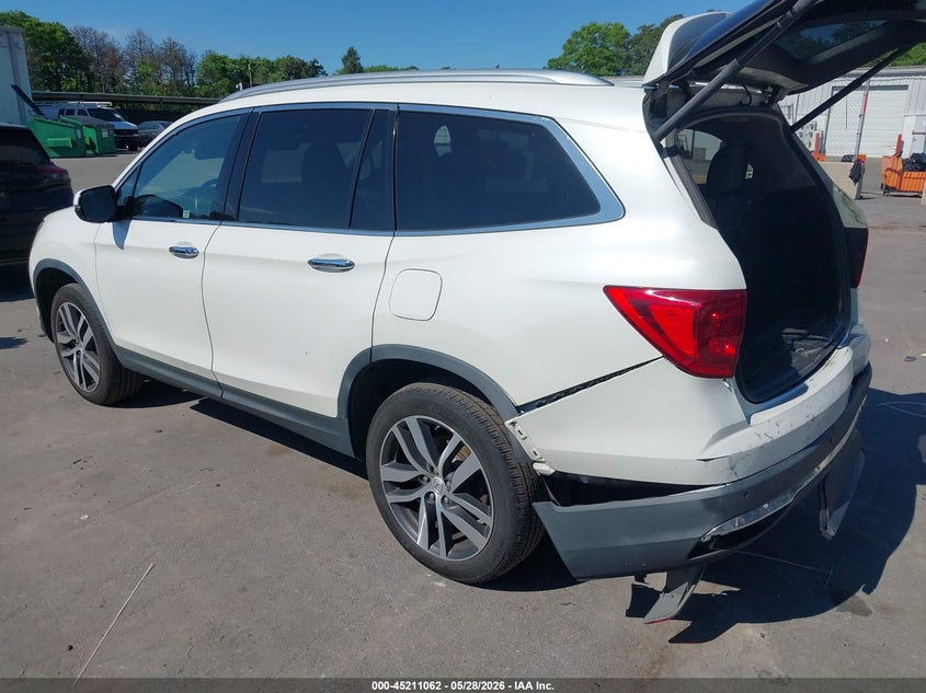 Vin: 5fnyf6h04hb072258, lot: 45708803, honda pilot elite 20173