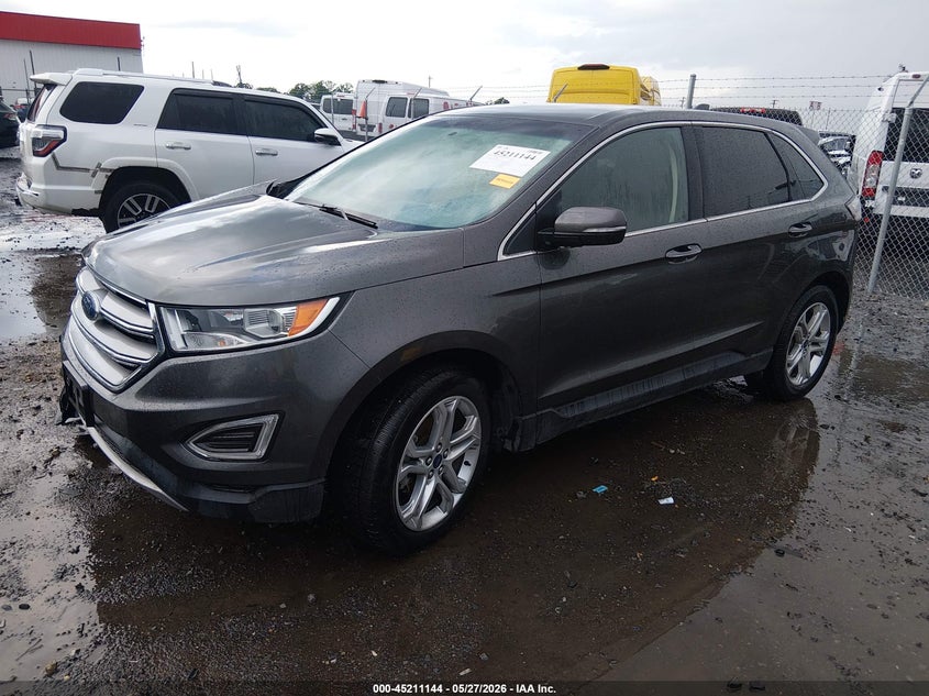 Vin: 2fmpk3k90jbb45217, lot: 45708884, ford edge titanium 20182