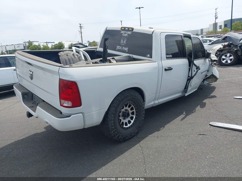 Vin: 1c6rd6kt9cs190340, lot: 45708904, ram 1500 st 20124