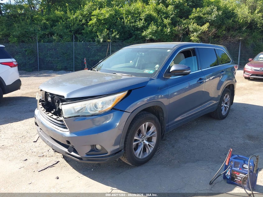 Vin: 5tdbkrfh0gs258305, lot: 45709024, toyota highlander le plus v6/le v6 20162
