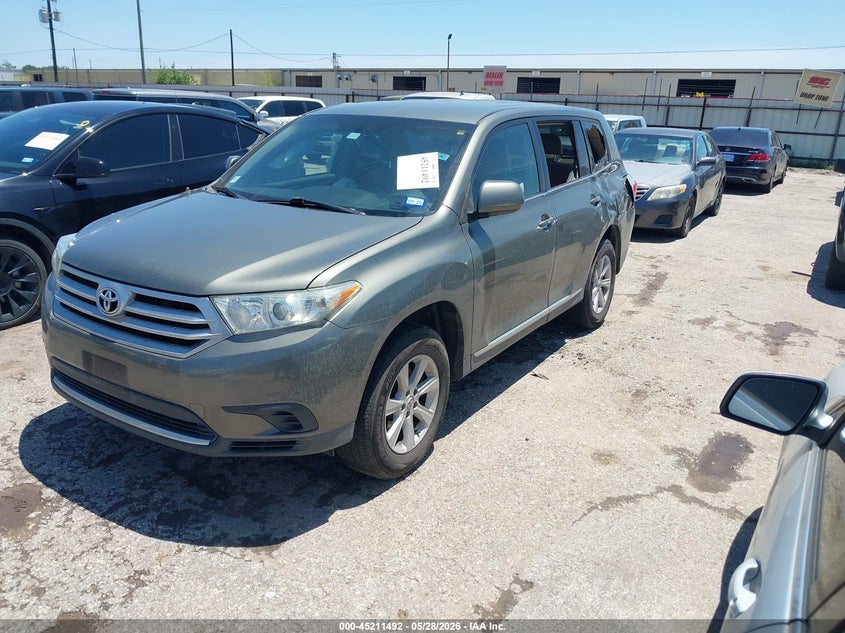 Vin: 5tdza3eh8bs013860, lot: 45709233, toyota highlander 20112