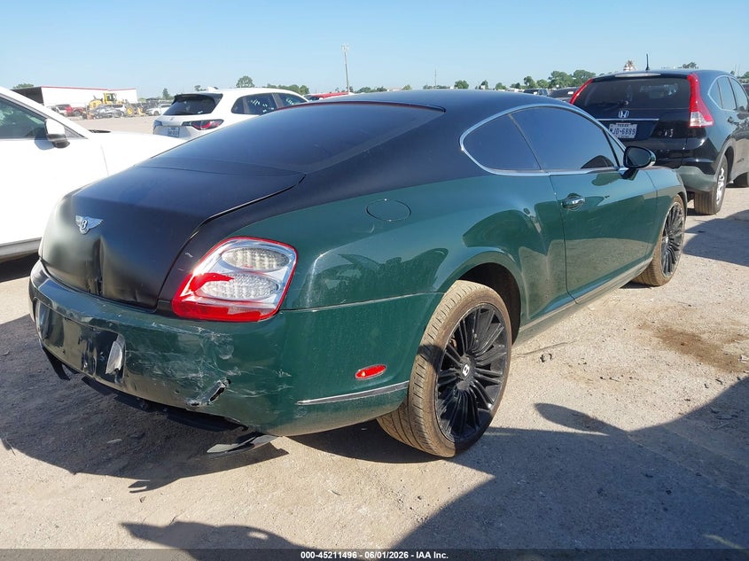 2008 BENTLEY CONTINENTAL GT COUPE 6.0L W-12 DOHC, VVT, TURBO, 600HP