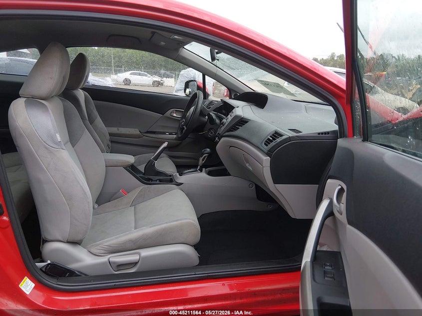 2012 Honda Civic 1.8 Lx red Lot 111045211564 Vin 2HGFG3B55CH553809