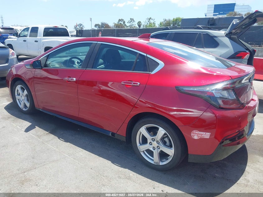 Vin: 1g1rc6s59ju130002, lot: 45709398, chevrolet volt lt 20183