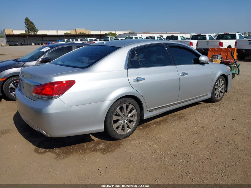 2011 Toyota Avalon 3.5 Limited silver Lot 111045211666 Vin 4T1BK3DB4BU426412