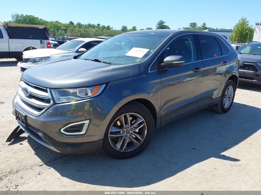 Vin: 2fmtk4j94fbb10905, lot: 45709437, ford edge sel 20152