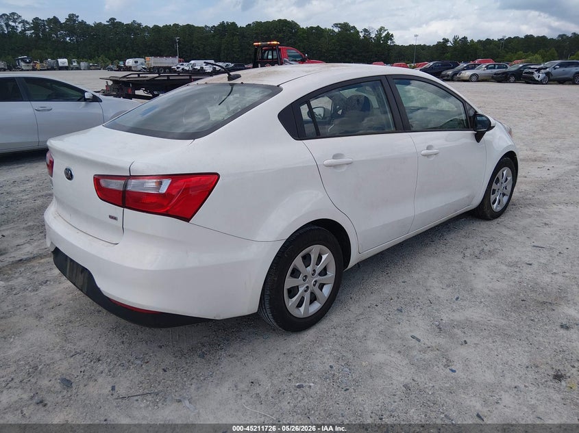 Vin: knadm4a39h6006567, lot: 45709467, kia rio lx 20174