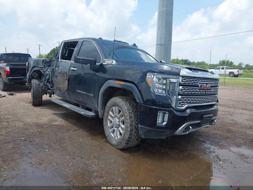 2021 Gmc SIERRA 2500Hd 4Wd Standard Bed Denali black Lot 111045211734 Vin 1GT49REY4MF320077