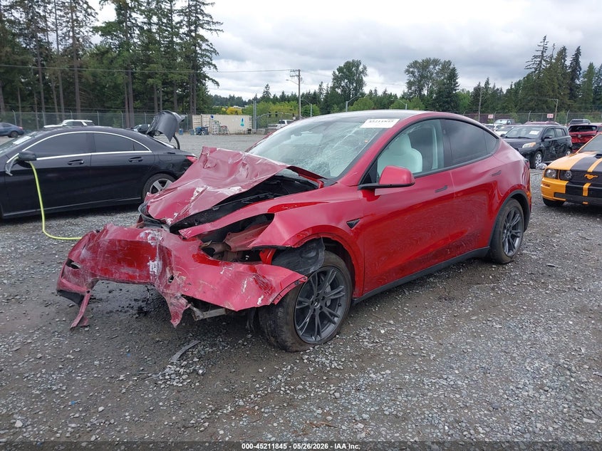 Vin: 7saygdee0sf280360, lot: 45709586, tesla model y long range dual motor all-wheel drive 20252