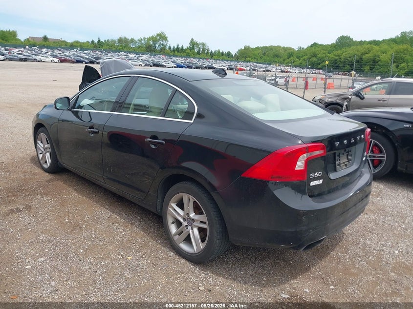 Vin: yv1612tk0f1361192, lot: 45709898, volvo s60 t5 premier 20153