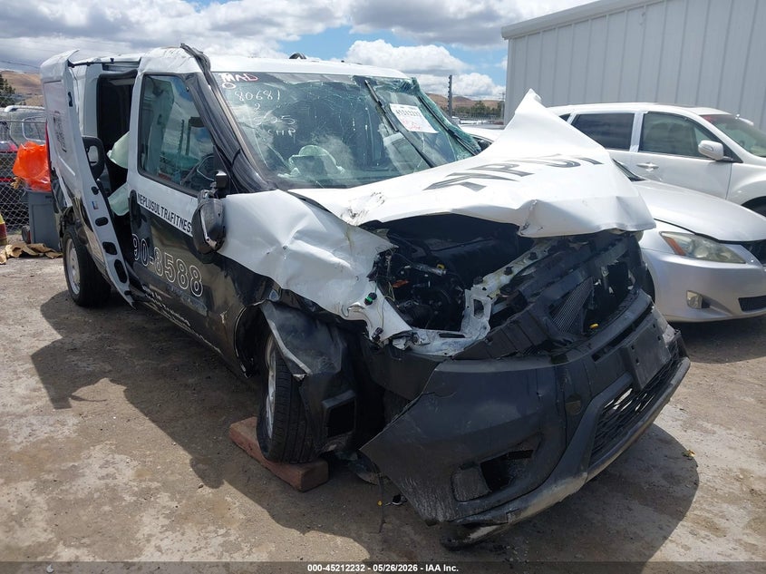 Vin: zfbhrfab4n6y26451, lot: 45709973, ram promaster city cargo van 2022 img_1