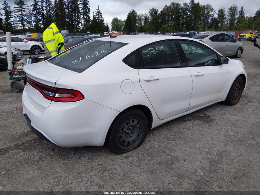 Vin: 1c3cdfaa1gd517441, lot: 45710056, dodge dart se 20164