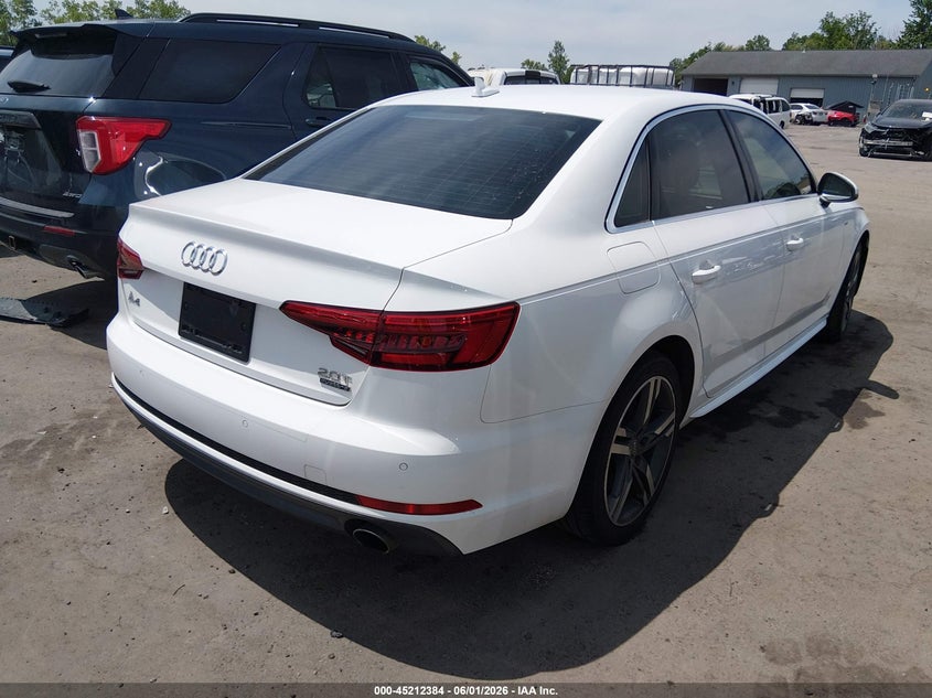 Vin: wauenaf4xhn006262, lot: 45710125, audi a4 2.0t premium 20174