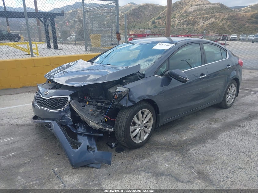 Vin: knafx4a82f5282233, lot: 45710229, kia forte ex 20152