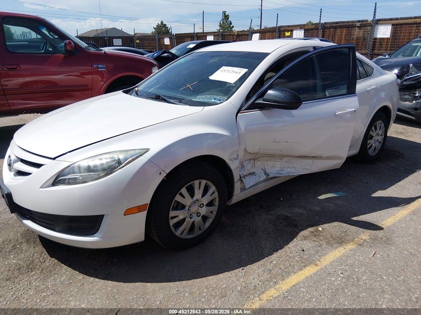 2012 Mazda 6 2.5 I Sport white Lot 111045212543 Vin 1YVHZ8BH7C5M19975