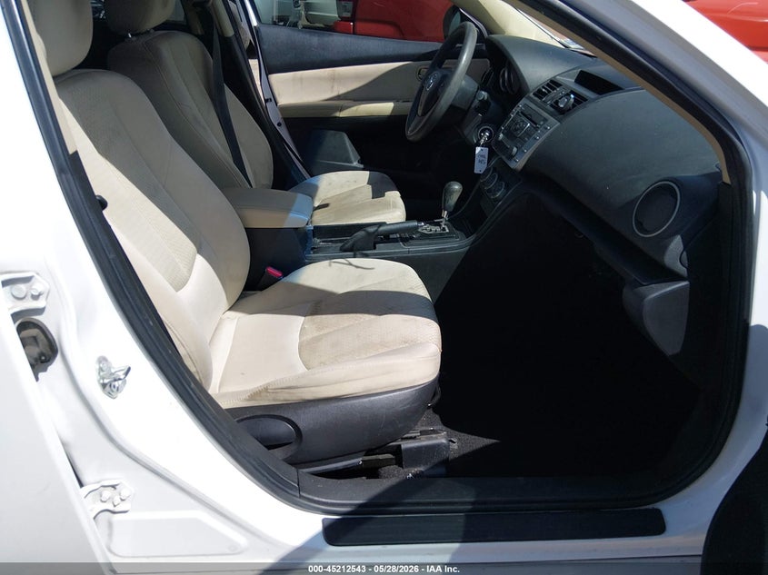 2012 Mazda 6 2.5 I Sport white Lot 111045212543 Vin 1YVHZ8BH7C5M19975