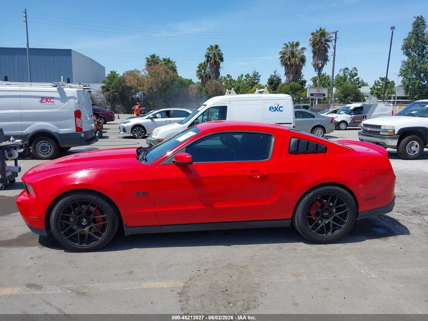 2012 Ford Mustang 5.0 Gt Red Lot 111045212827 Vin 1ZVBP8CF3C5261288