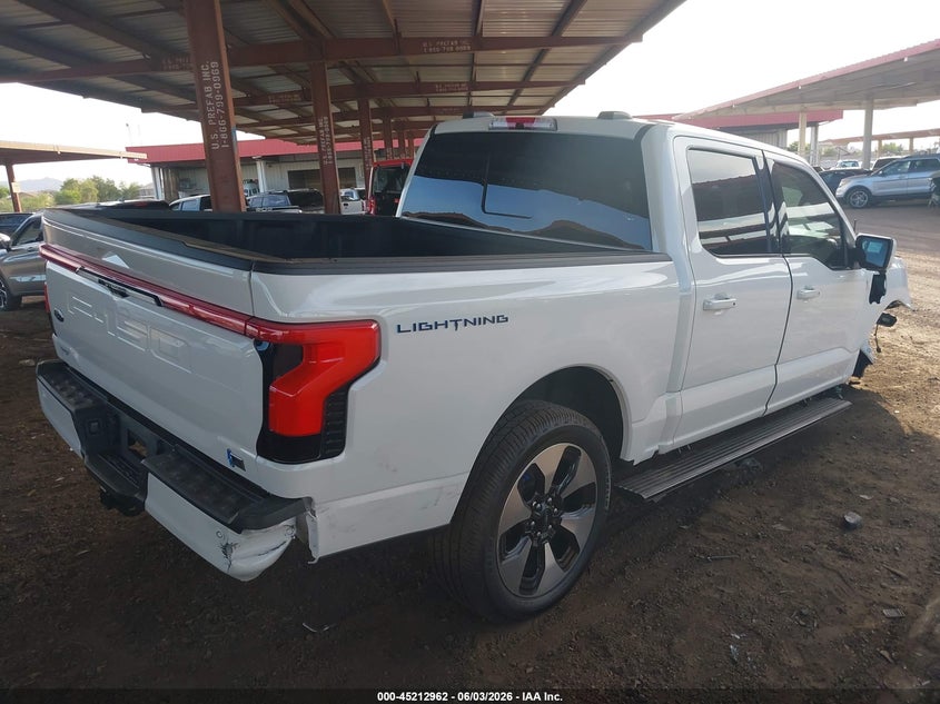 Vin: 1ft6w1ev7pwg26039, lot: 45710703, ford f-150 lightning platinum 20234