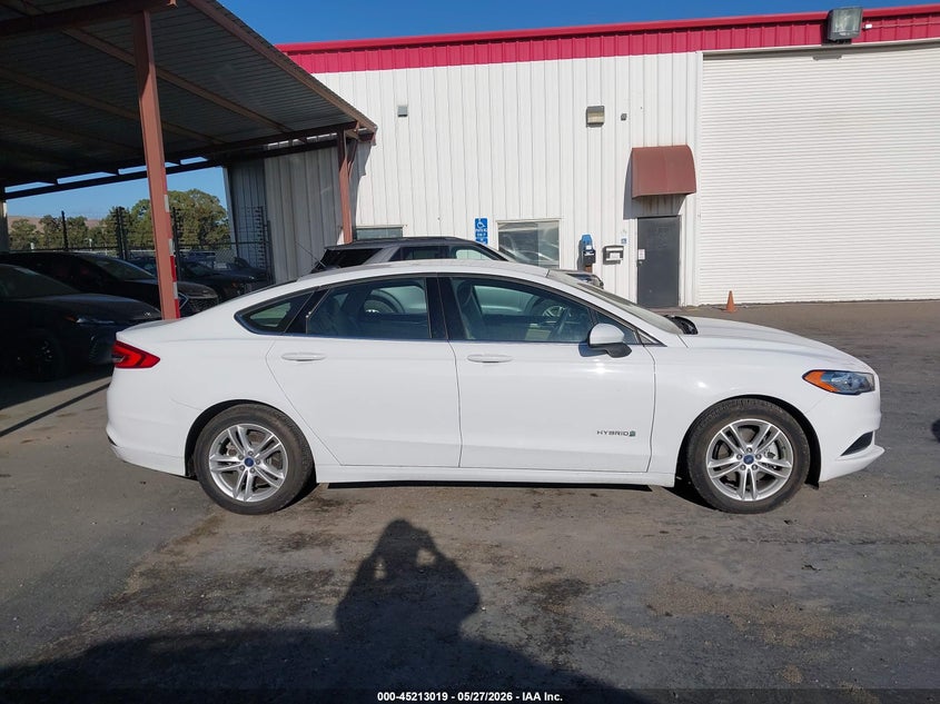 VIN 3FA6P0LU3JR168095 2018 FORD FUSION HYBRID SE
