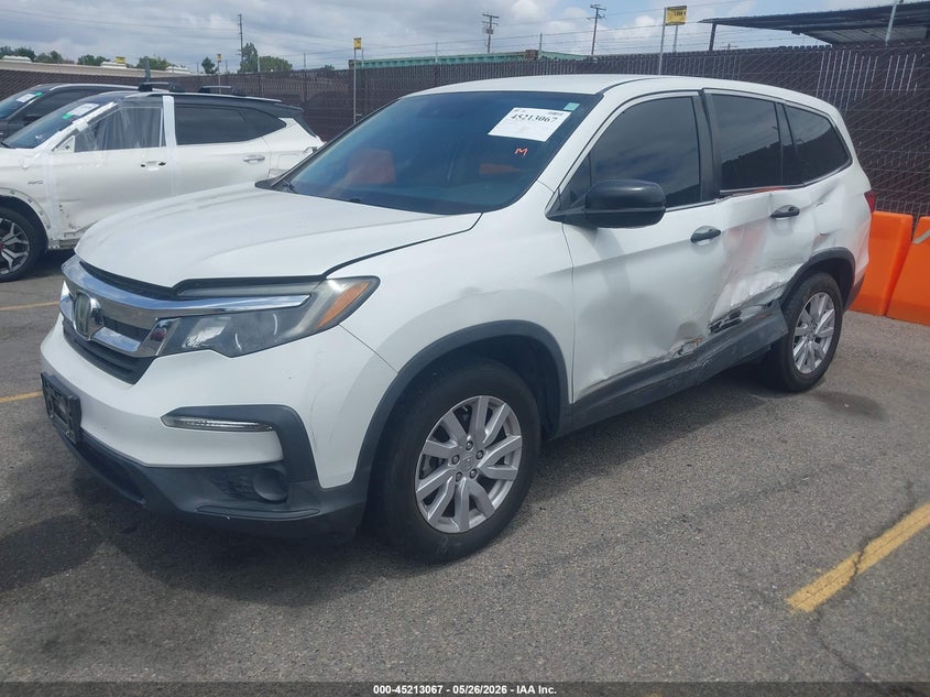 2021 Honda Pilot 2wd Lx 5FNYF5H14MB006600 photo 1
