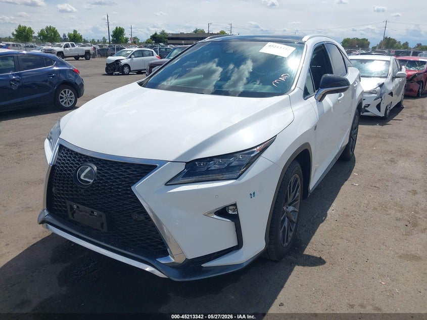 Vin: 2t2bzmca0gc007973, lot: 45711083, lexus rx 350 f sport 20162