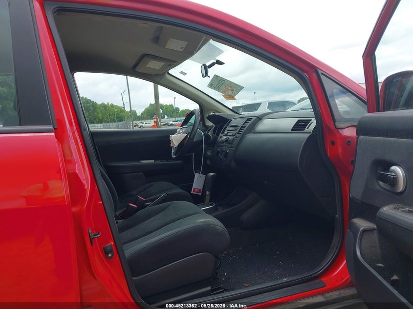2012 Nissan Versa 1.8 1.8 S red Lot 111045213362 Vin 3N1BC1CP8CK807509