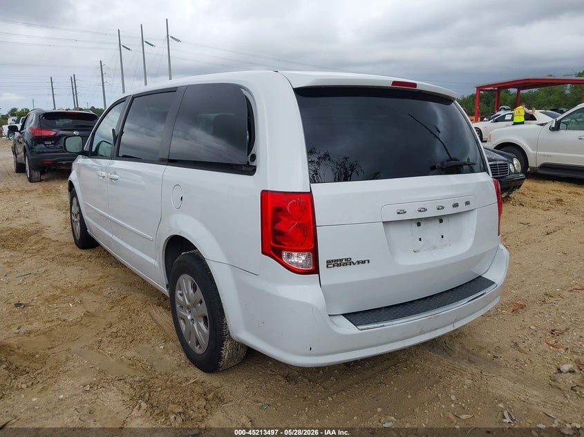 Vin: 2c4rdgbg2gr398472, lot: 45711252, dodge grand caravan se 20163