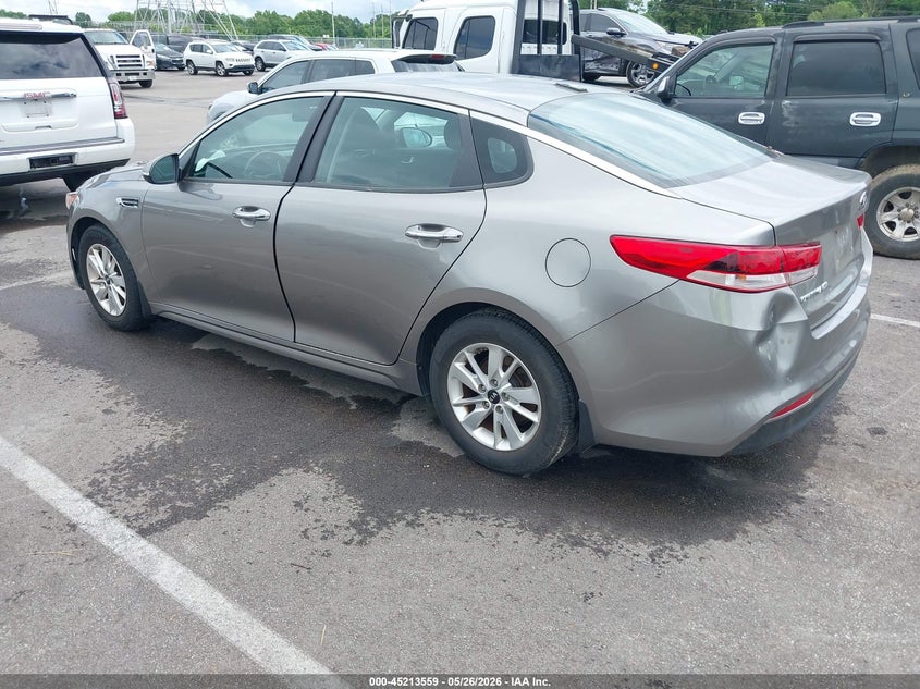 Vin: 5xxgt4l35gg097725, lot: 45711314, kia optima lx 20163