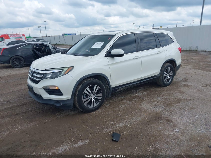 Vin: 5fnyf5h76gb048677, lot: 45711348, honda pilot ex-l 20162