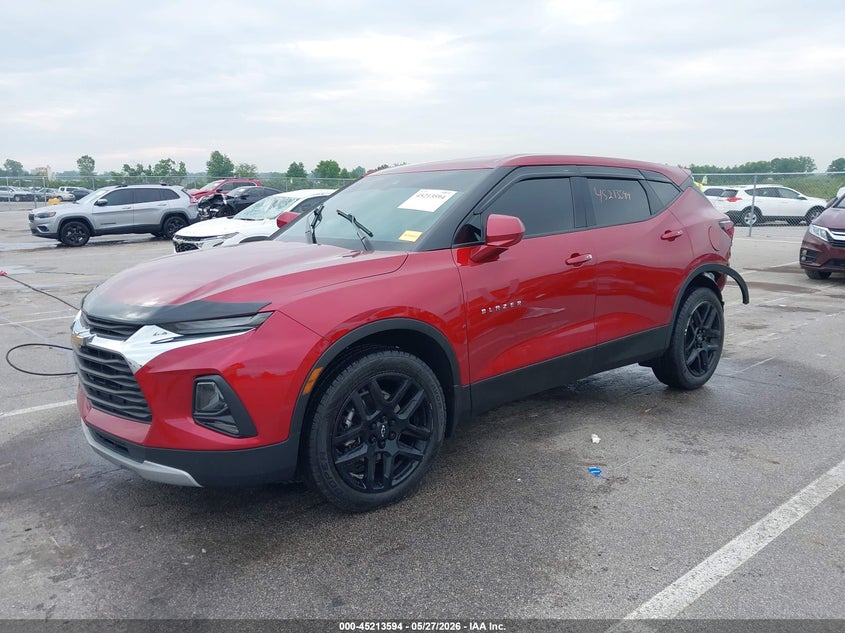 Vin: 3gnkbhrs3ms580081, lot: 45711349, chevrolet blazer awd 2lt 20212