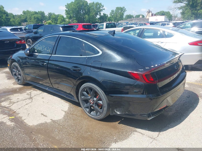 Vin: 5npek4jc9nh142406, lot: 45711381, hyundai sonata n line night edition 20223
