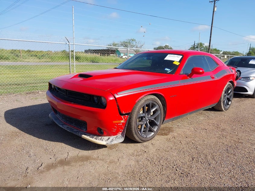 Vin: 2c3cdzbt9mh623684, lot: 45711547, dodge challenger r/t 20212
