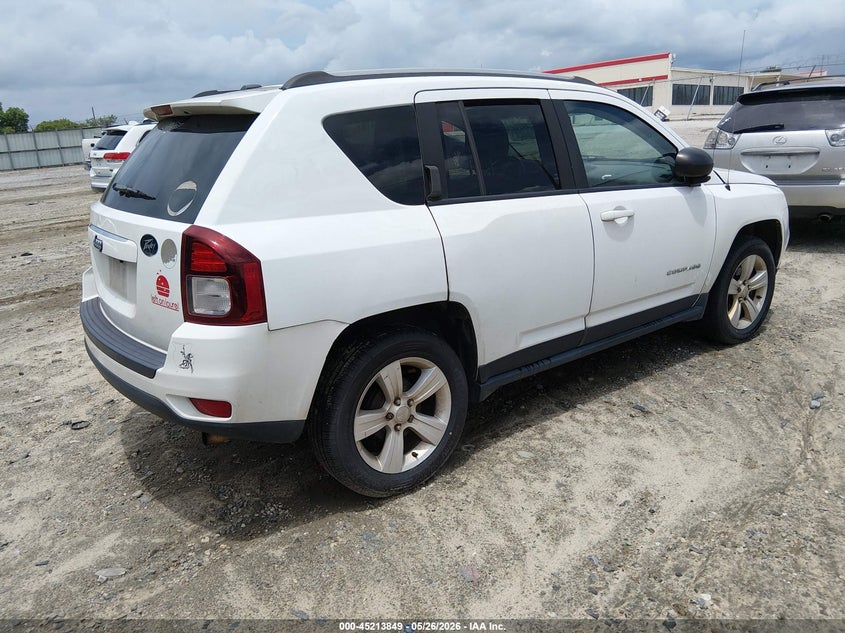 Vin: 1c4njcba4hd123976, lot: 45711604, jeep compass sport fwd 20174