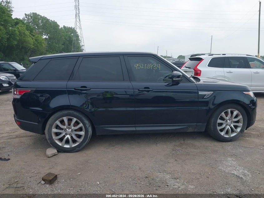 2016 Land Rover Range Rover Sport 3.0L V6 Supercharged Hse VIN: SALWR2VF3GA571228 Lot: 45213934