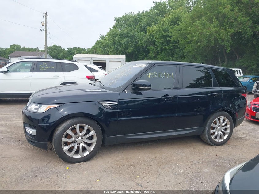 2016 Land Rover Range Rover Sport 3.0L V6 Supercharged Hse VIN: SALWR2VF3GA571228 Lot: 45213934