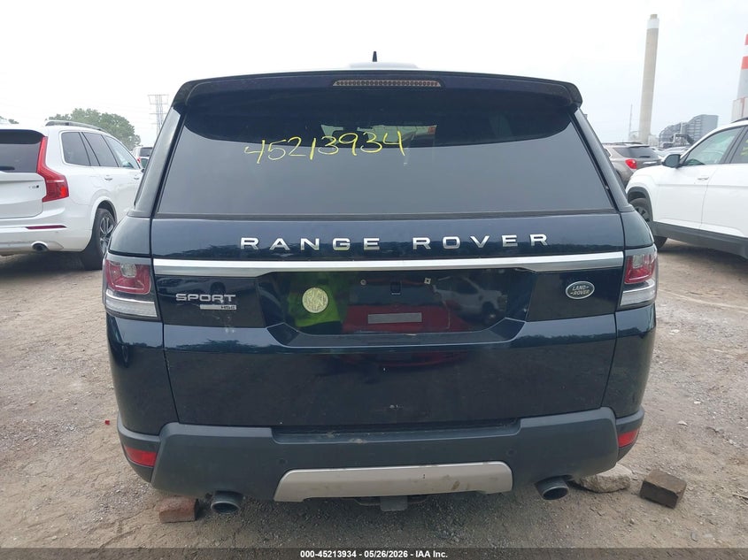 2016 Land Rover Range Rover Sport 3.0L V6 Supercharged Hse VIN: SALWR2VF3GA571228 Lot: 45213934
