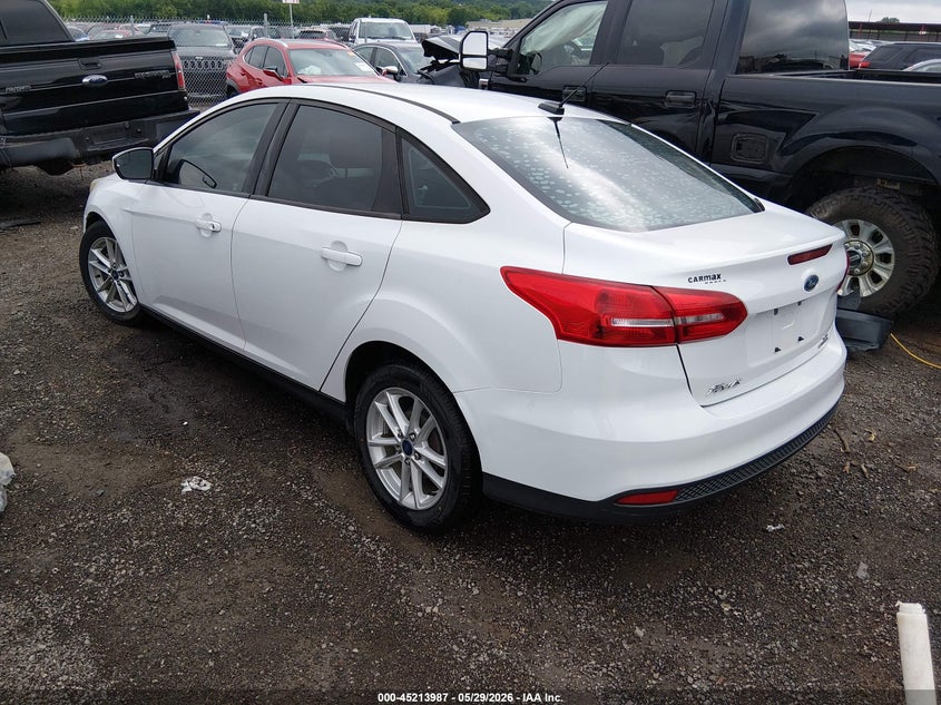 Vin: 1fadp3f27fl341724, lot: 45711742, ford focus se 20153
