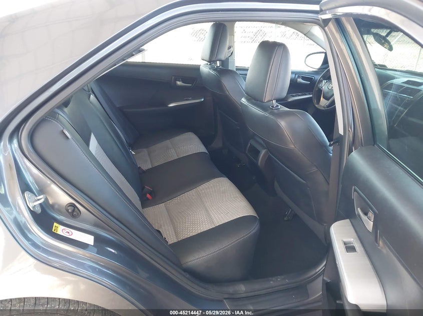 2012 TOYOTA CAMRY SEDAN 2.5L I-4 DOHC, VVT, 173HP
