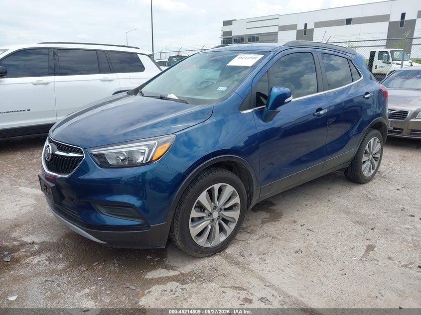 Vin: kl4cjasb7kb789201, lot: 45712264, buick encore fwd preferred 20192